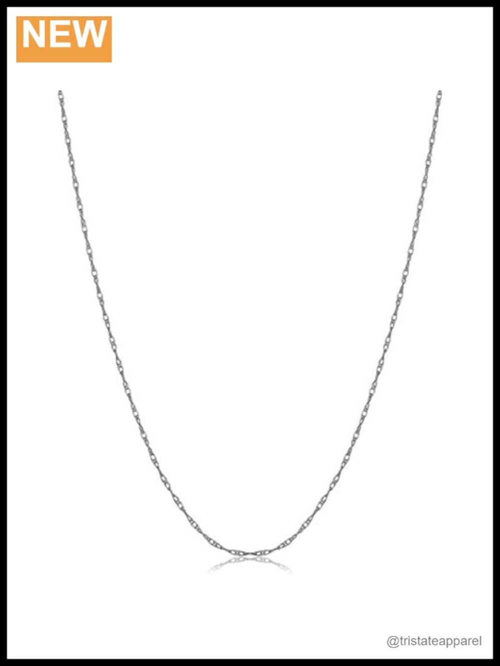 10k Gold Rope Chain Necklace Thin Elegant for Women